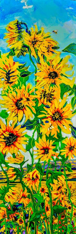 Ashkenazi Sunflowers Painting by Marysue Ryan