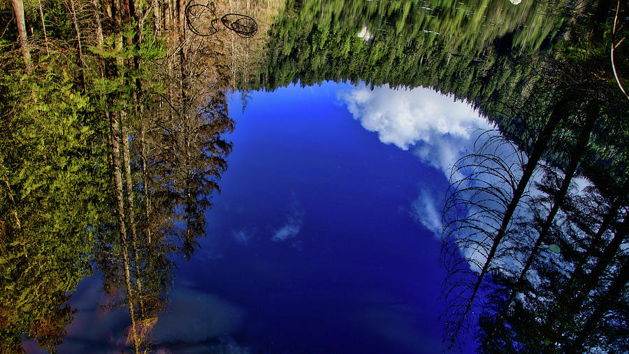 Ashland lake reflection Photograph by Bradley Morris
