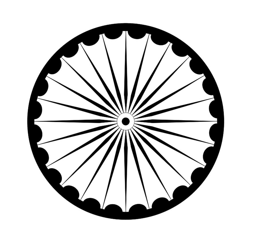 Premium Vector | Flag of india with ashok chakra for independence day