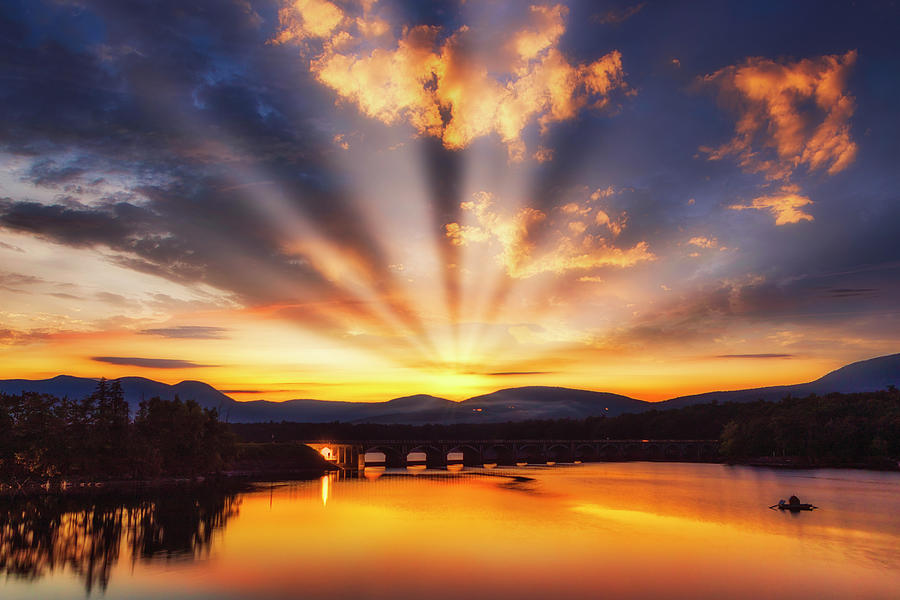 Ashokan Reservoir Sunset Photograph by Susan Candelario