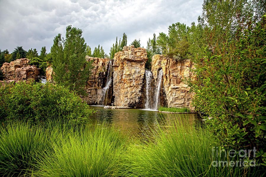 Ashton Garden, David Millenheft Photography, Waterfall, Lehi, Utah,  Photograph by David Millenheft