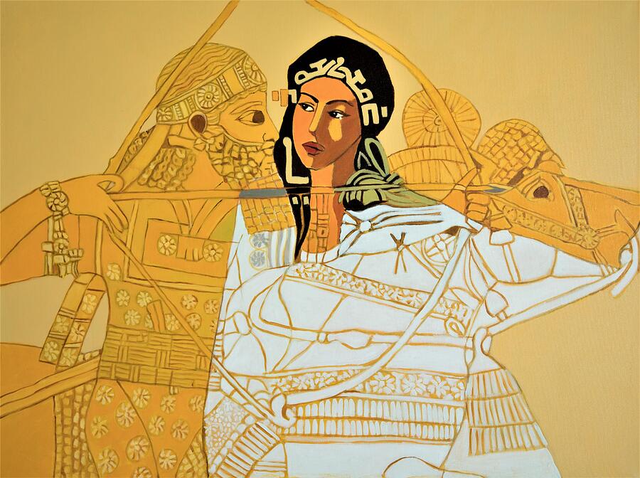 Ashur Painting - Ashur , take me to Assyria  by Paul Batou