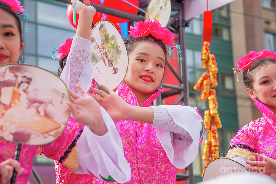 asian Fan Girls Photograph by Michael Wheatley - Fine Art America