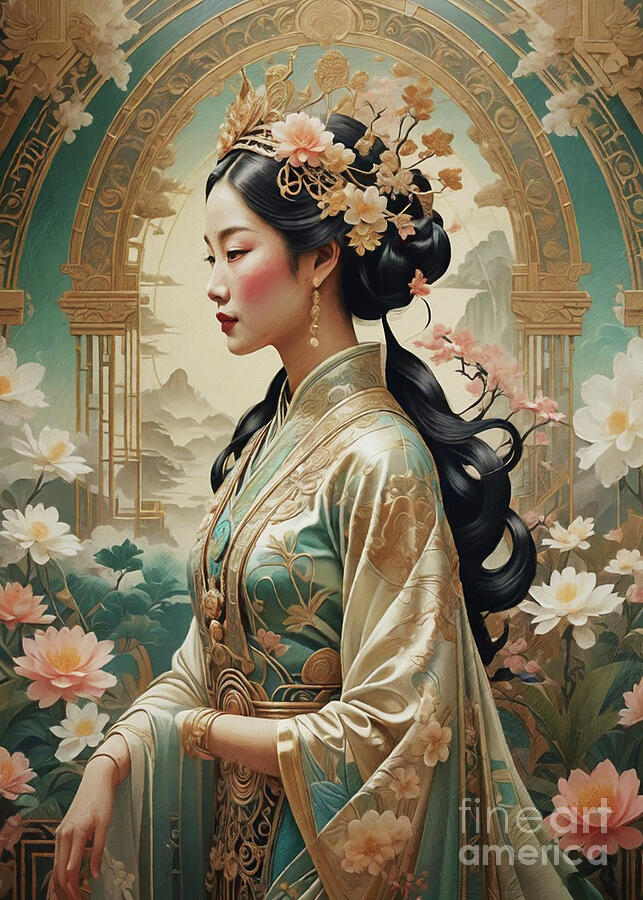 Asian Queen Digital Art by Kelley Freel-Ebner - Fine Art America