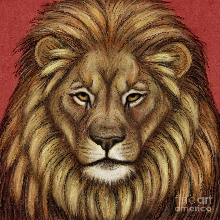 Asiatic Lion  Painting by Amy E Fraser