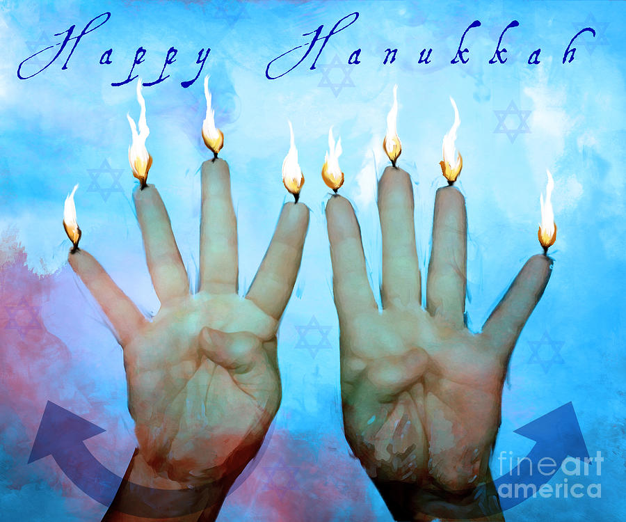 ASL Happy Hanukkah Digital Art by Marissa Maheras