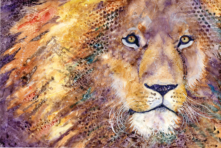 Aslan Painting by Marsha Elliott