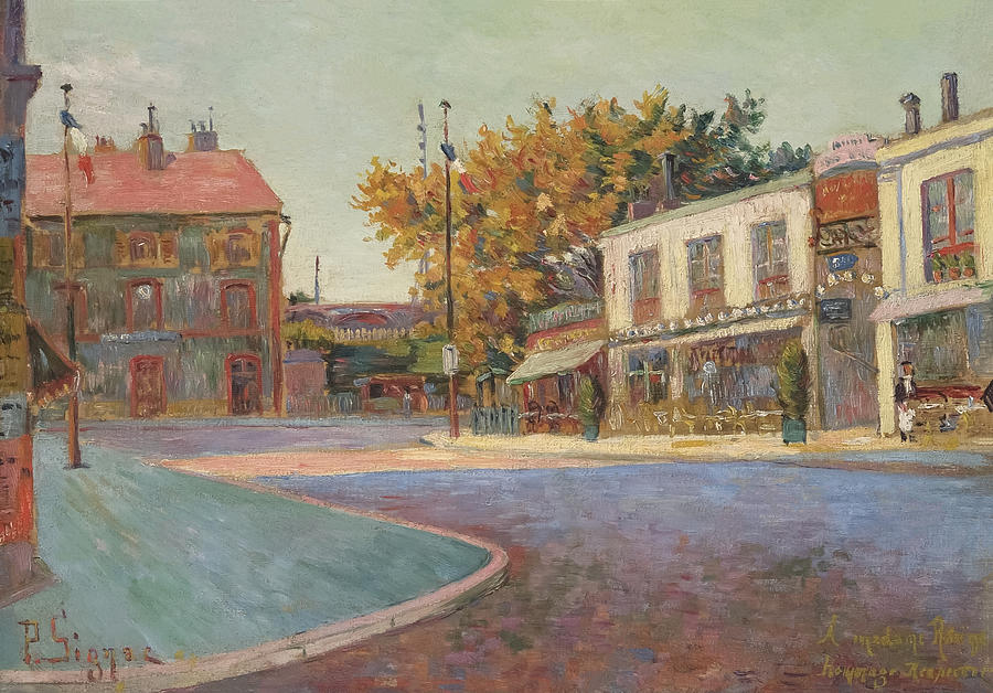 Asnieres By Paul Signac Painting