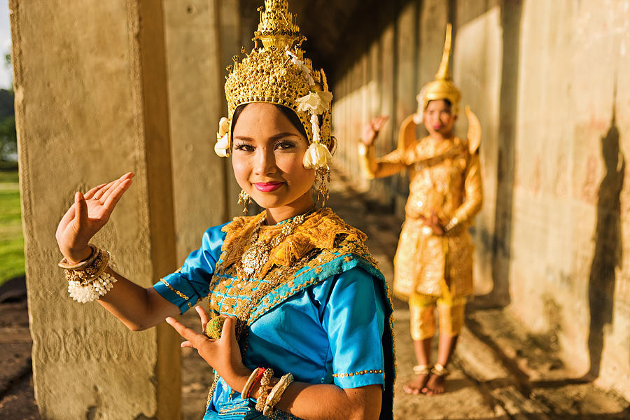 Aspara Dancers at Angkor Wat Photograph by Hadynyah