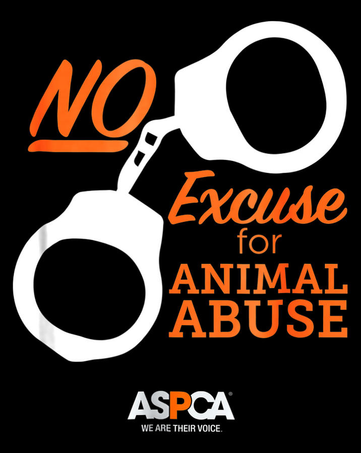 ASPCA No Excuse for Animal Abuse Dark.png Digital Art by Minh Trong Phan