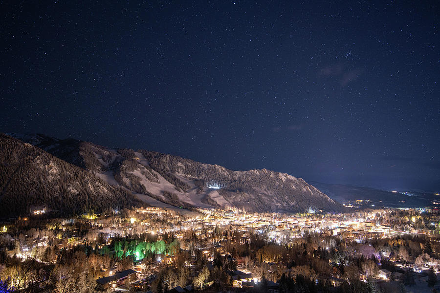 Aspen At Night Photograph by Ben Ford - Pixels