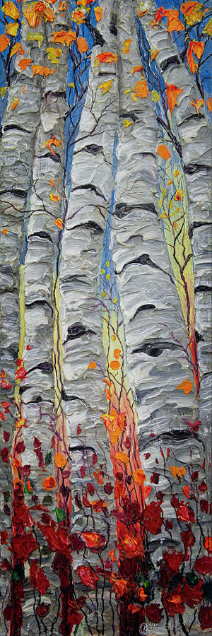 Aspen Bliss Country Lifestyle Painting by Lena Owens - OLena Art Vibrant Palette Knife and Graphic Design