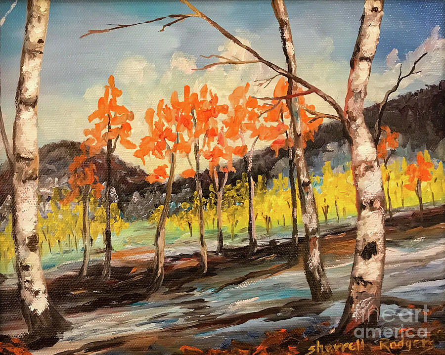 Aspen Color Painting by Sherrell Rodgers