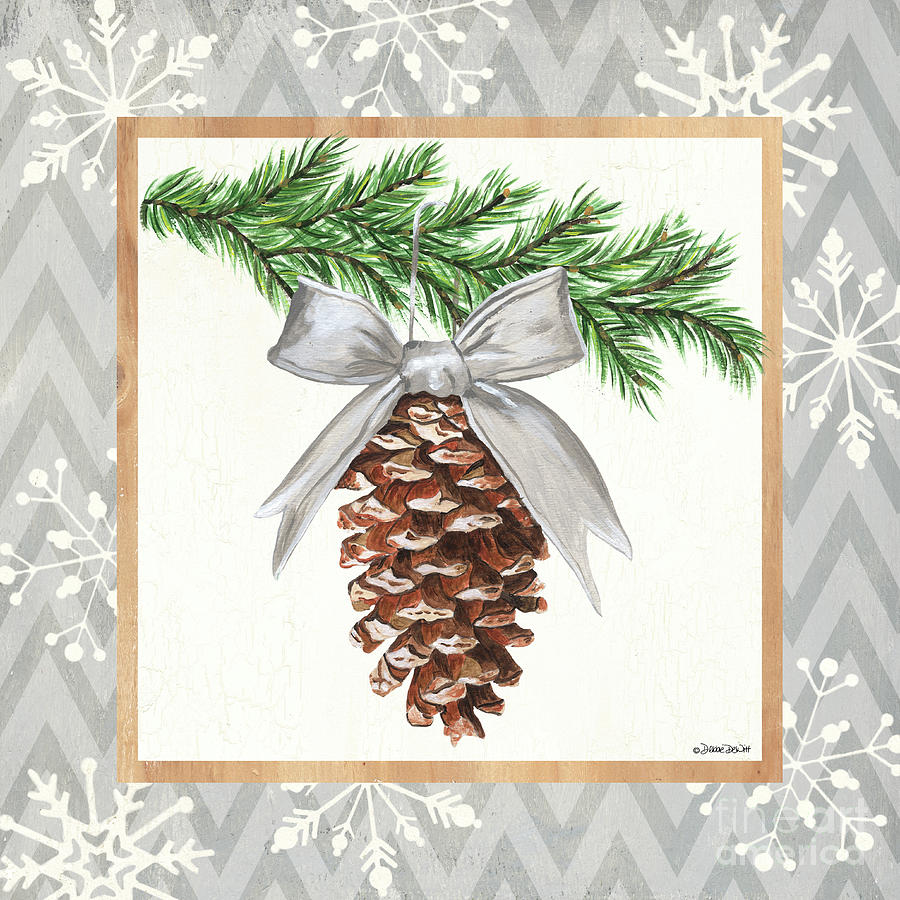 Christmas Painting - Aspen Cove Snowflakes 1 by Debbie DeWitt