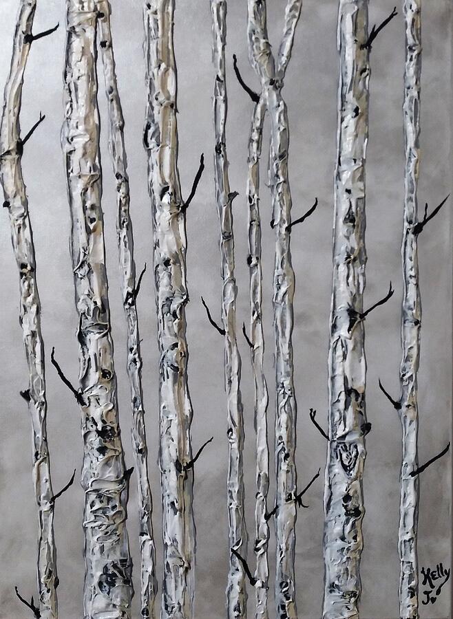 Aspen Trees Painting - Aspen Fog by Kelly Johnson