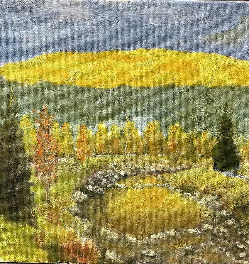 Aspen glow 10 mile range Painting by Will Germino