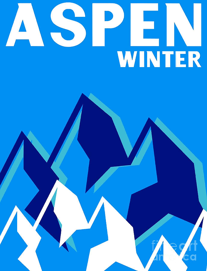 ASPEN WINTER Poster Digital Art by Kyung Chee - Fine Art America