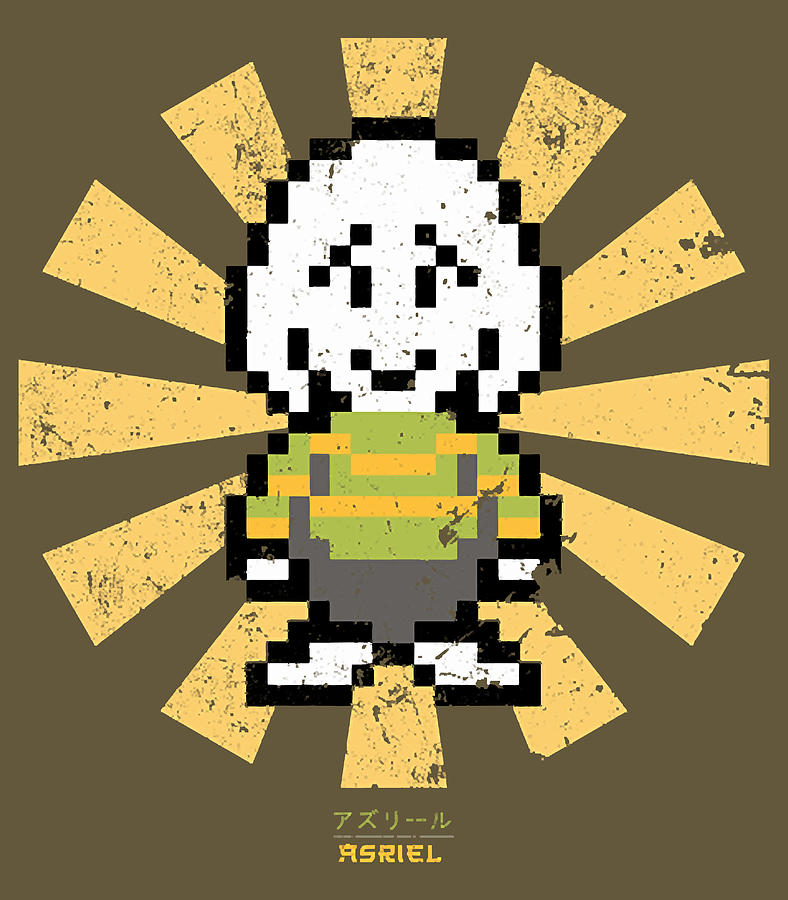 Asriel Retro Japanese Undertale Digital Art By Dinh Thanh Phan   Fine