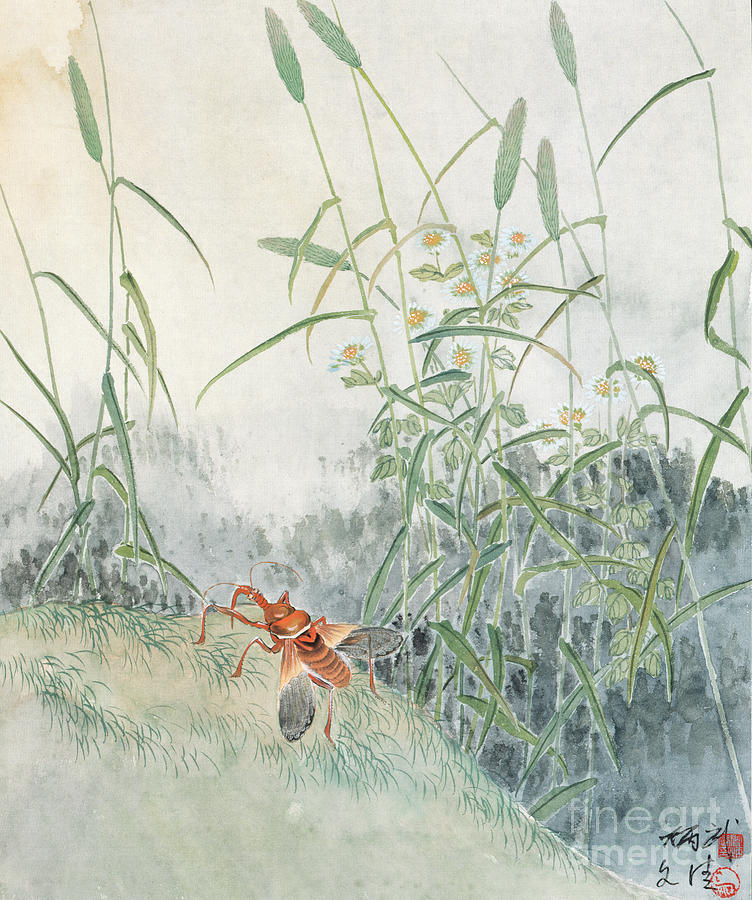 Assassin Bug Painting by Yan Bingwu and Yang Wenqing