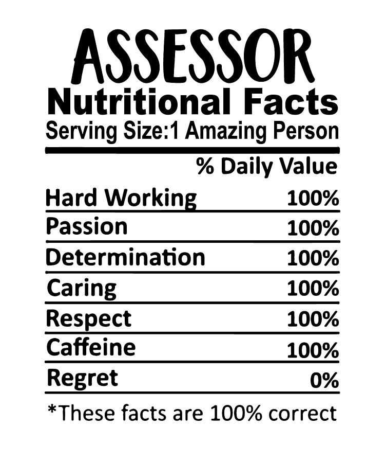 Assessor Nutrition Facts Funny Digital Art by Jensen Cena - Fine Art ...