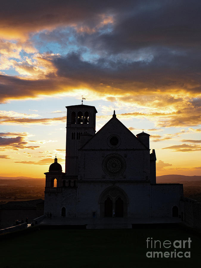 Assisi - Silhouette Photograph by Christopher Wentworth