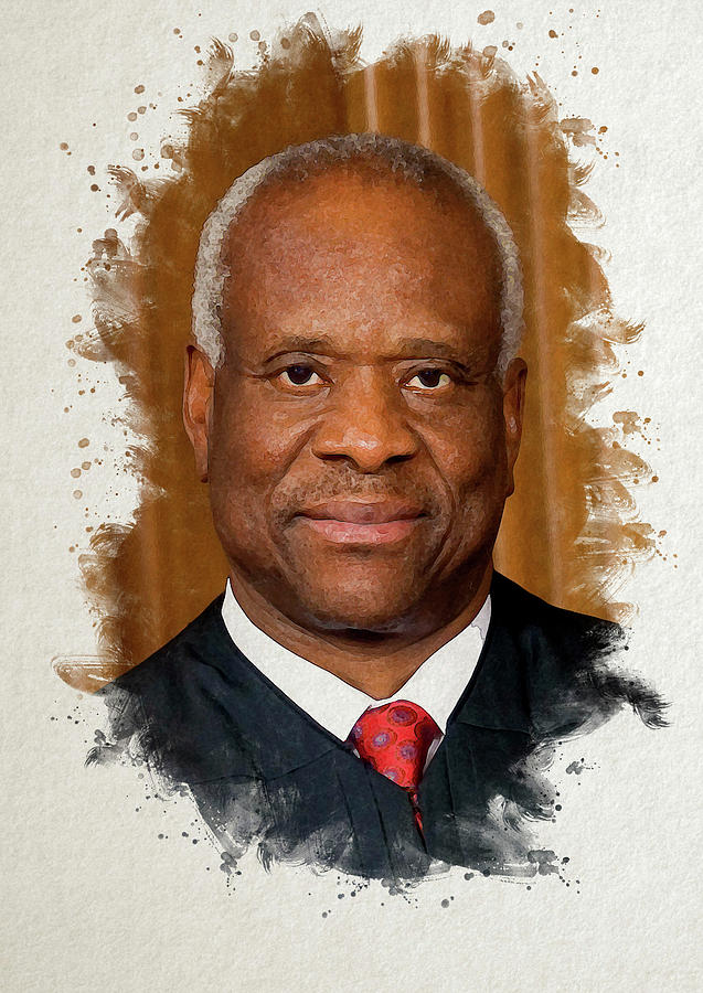 Associate Justice Clarence Thomas Photograph by C H Apperson