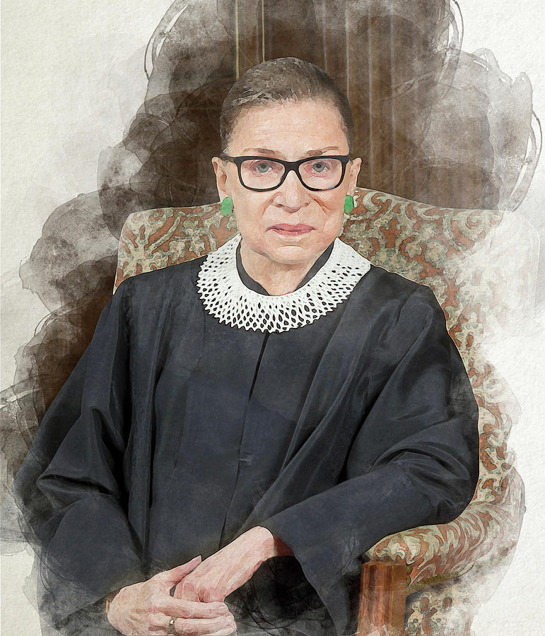 Associate Justice Ginsberg Photograph by C H Apperson