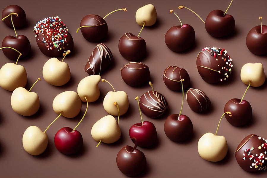 Assorted Chocolate Cherries Digital Art by Craig Boehman