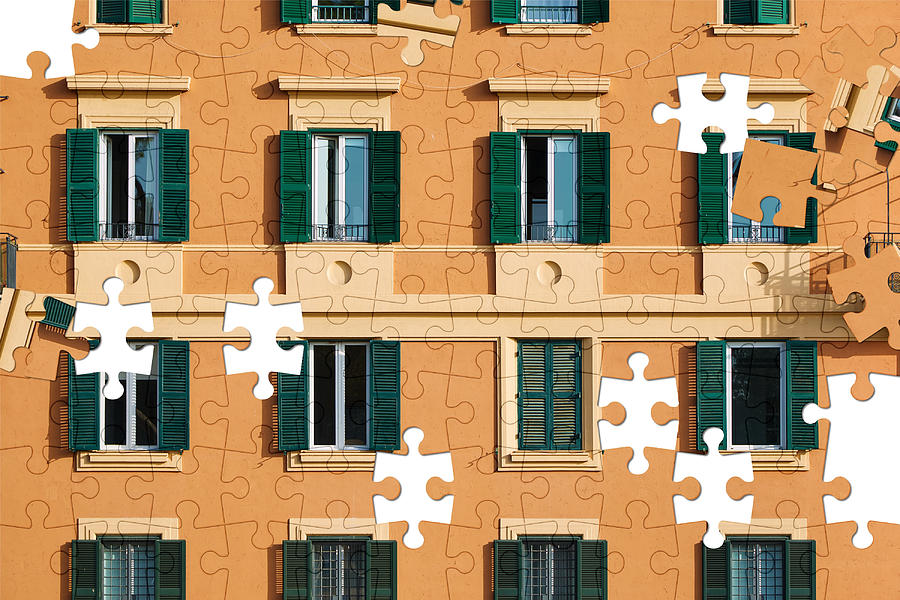 Assorted jigsaw puzzle Photograph by Maksime