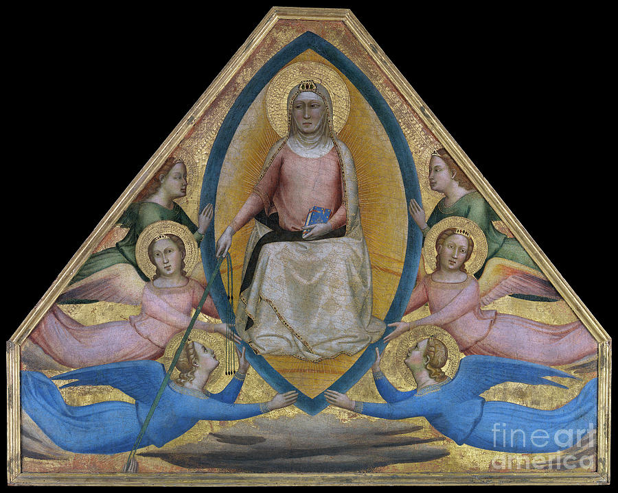 Assumption of the Virgin, c1338 Painting by Bernardo Daddi