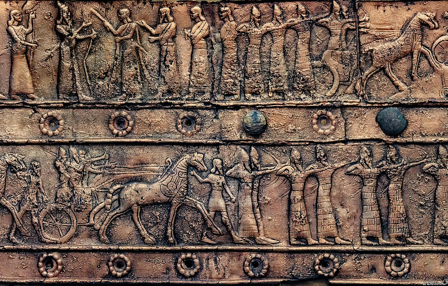 Assyrian Bronze Door Plaques Detail Photograph by Weston Westmoreland