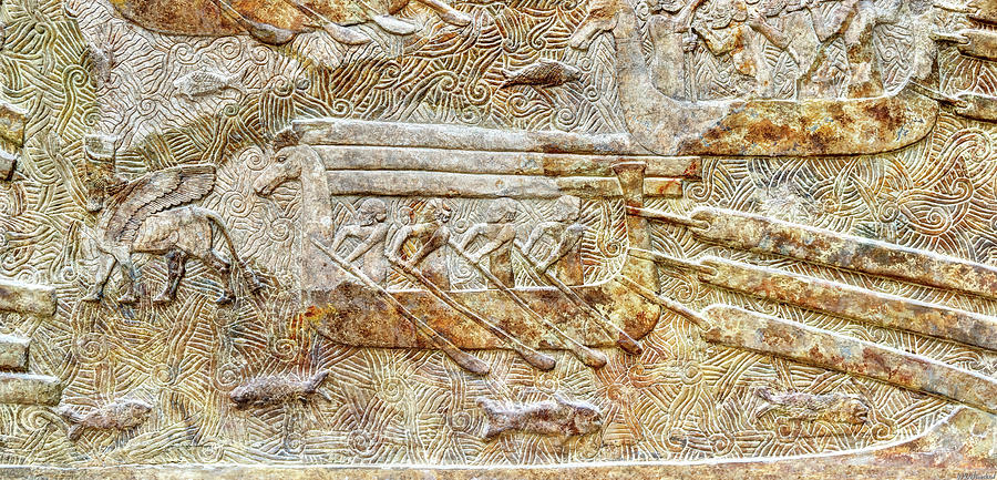Assyrian Transportation of Cedar from Lebanon Photograph by Weston Westmoreland
