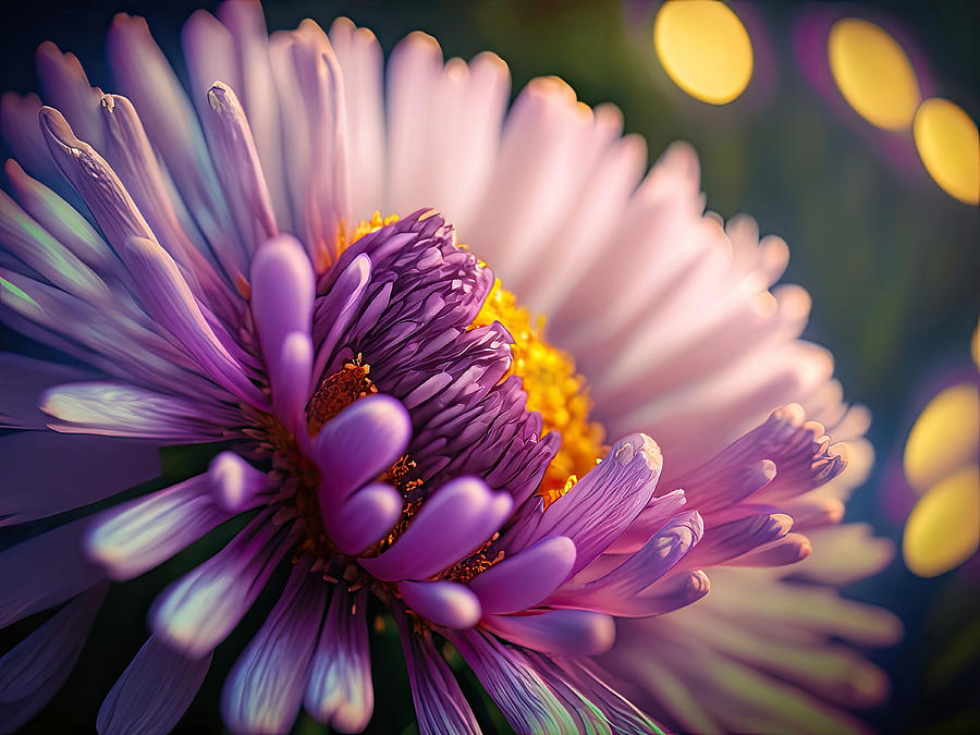Aster Delight Photograph by Bill and Linda Tiepelman