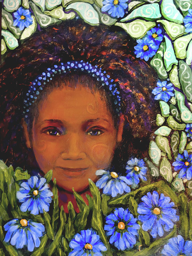 Aster - Love  Painting by Cora Marshall