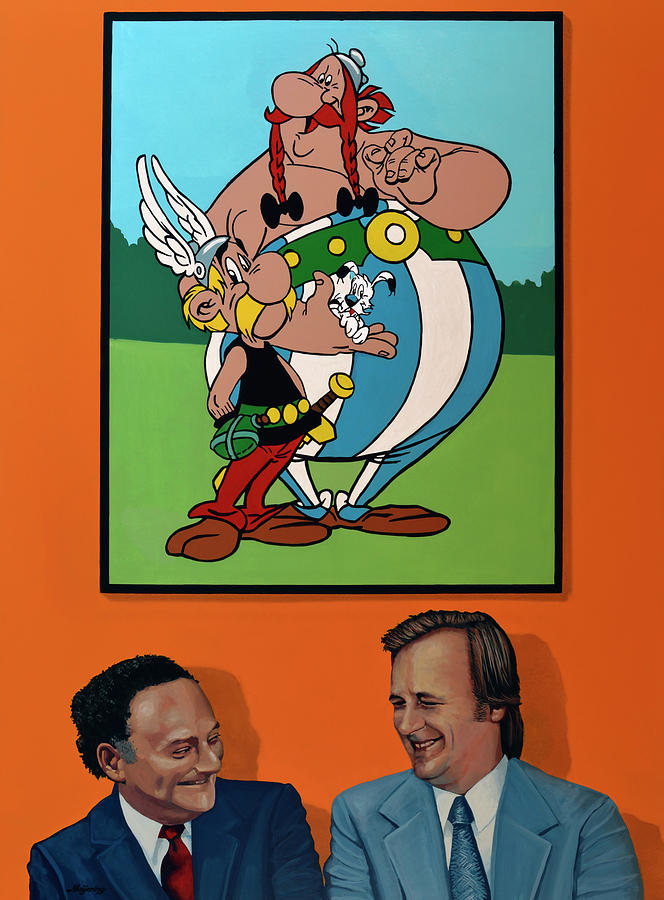 Asterix by Goscinny and Uderzo Painting Painting by Paul Meijering
