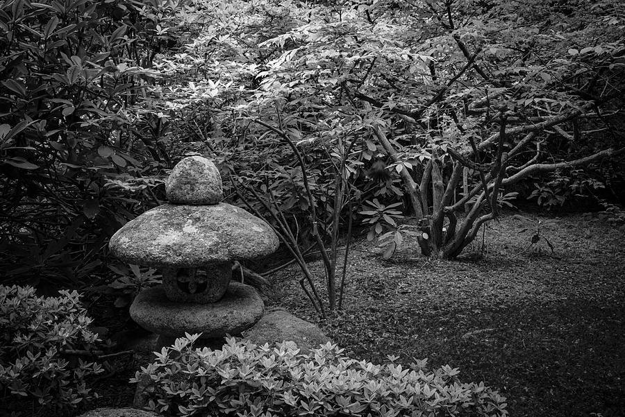 Asticou Garden-japanese Artwork Bw Photograph