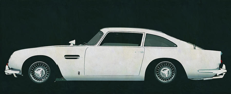 Aston martin DB5 side view Painting by Jan Keteleer