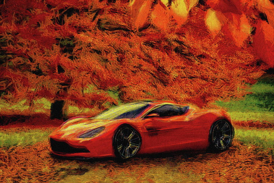 Aston Martin Digital Art by Jerzy Czyz
