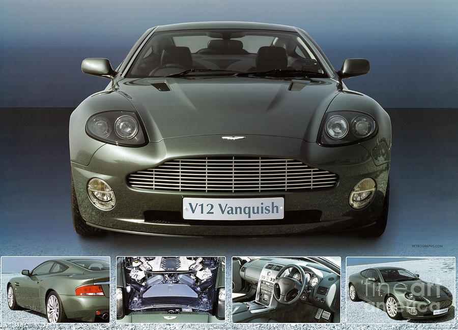Aston Martin Vanquish V12 Poster Photograph by Retrographs