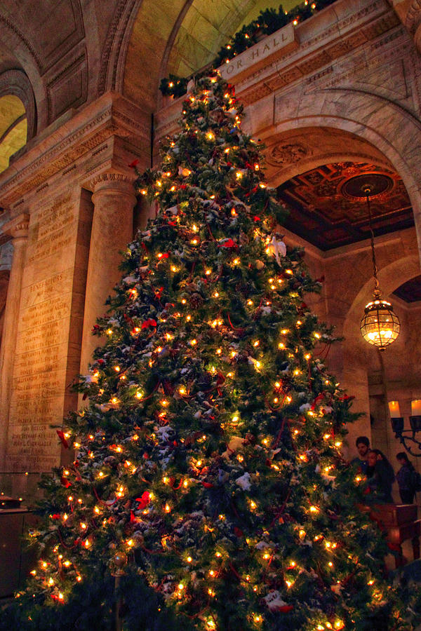Astor Hall Christmas Photograph by Jessica Jenney