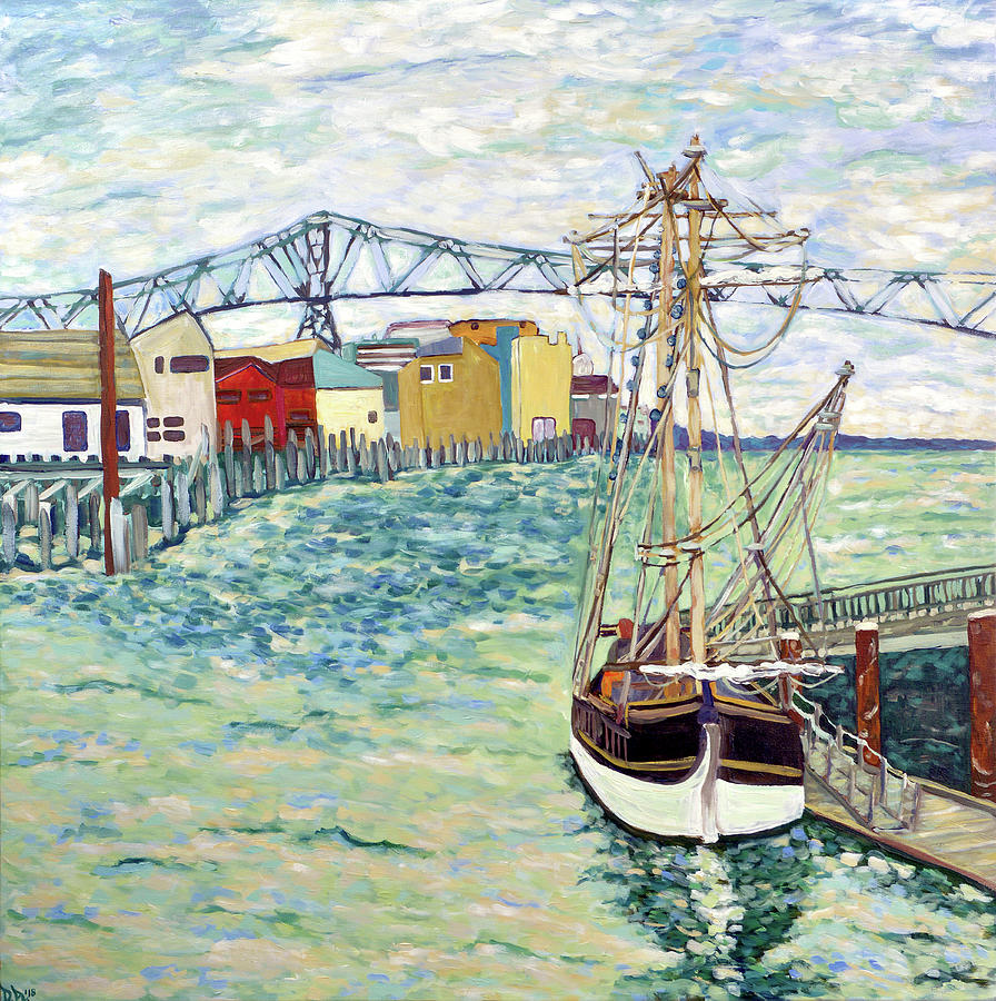 Impressionism Painting - Astoria Boat by Deborah Eve ALASTRA