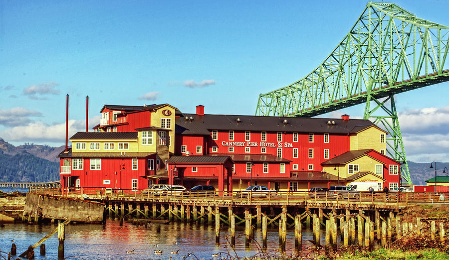 Astoria Cannery Pier Hotel and Spa Photograph by Tikvahs Hope