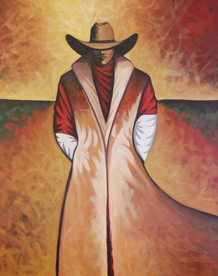 Astract Cowboy #4 Painting by Lance Headlee