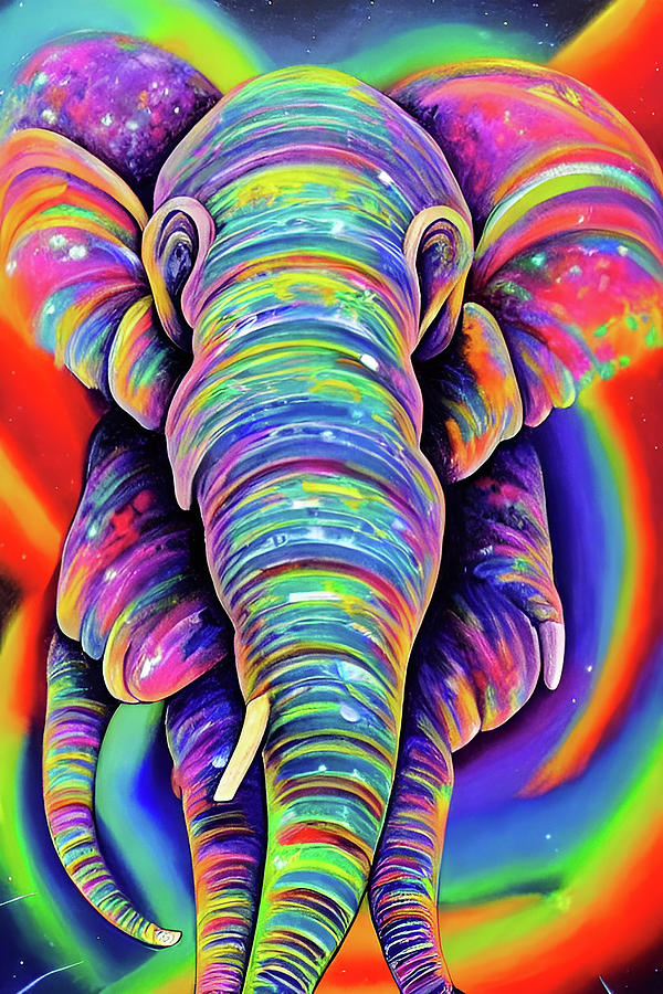 Astral Elephant Digital Art by Ethan Bristow - Fine Art America