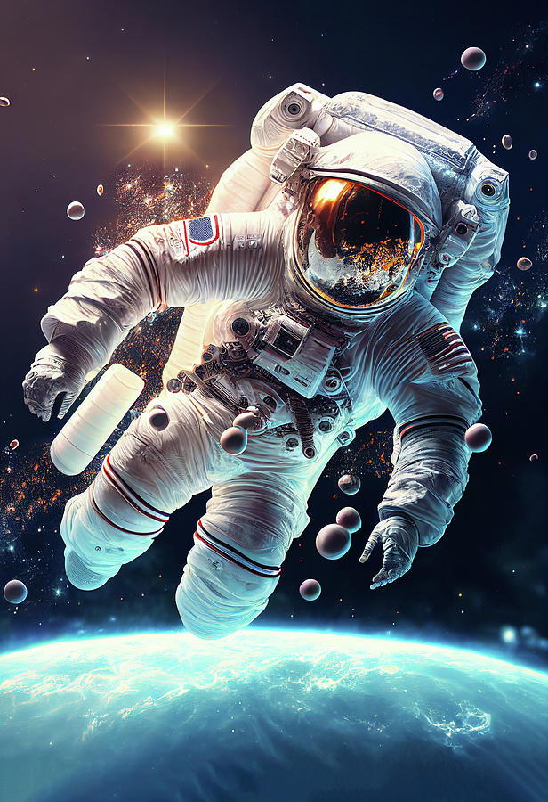 Astronaut #1 Digital Art by Joseph Heh - Fine Art America