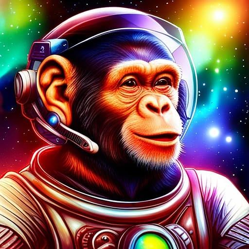 Astronaut Chimp Digital Art by Michael Perzel - Fine Art America