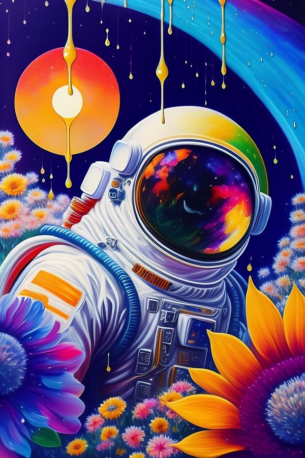 Astronaut Painting by Design Luxury - Fine Art America