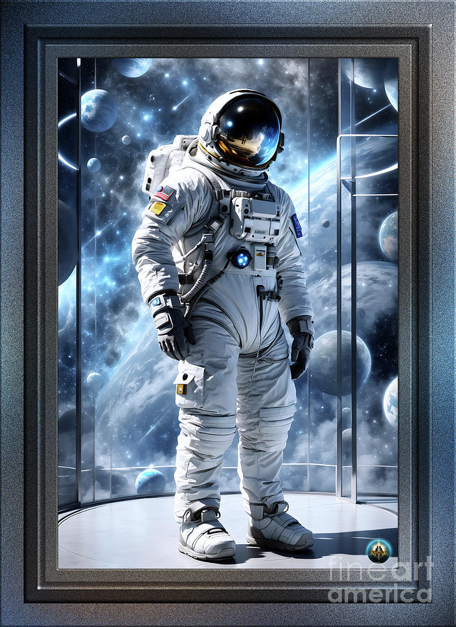 Astronaut Displaying Space Suit Sci-Fi AI Concept Art by Xzendor7 Digital Art by Xzendor7