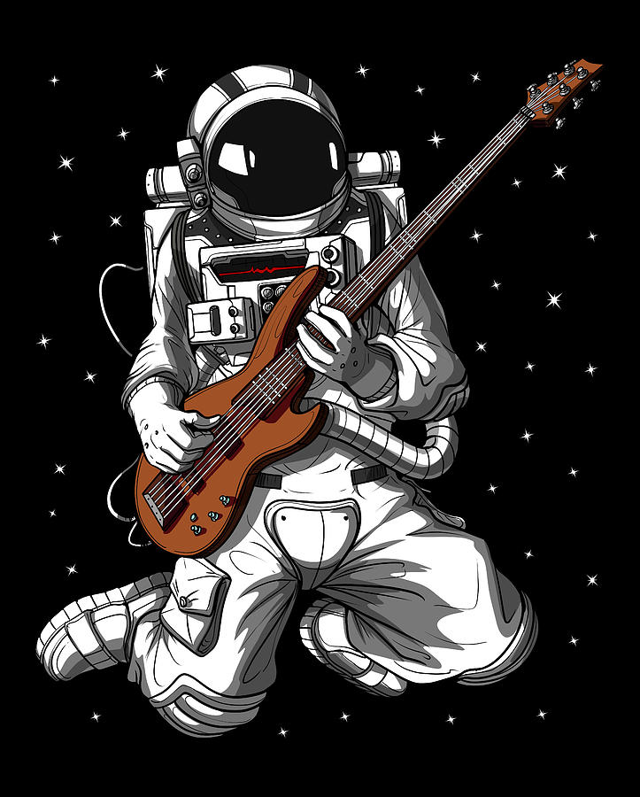 Astronaut Guitarist Digital Art by Nikolay Todorov - Fine Art America