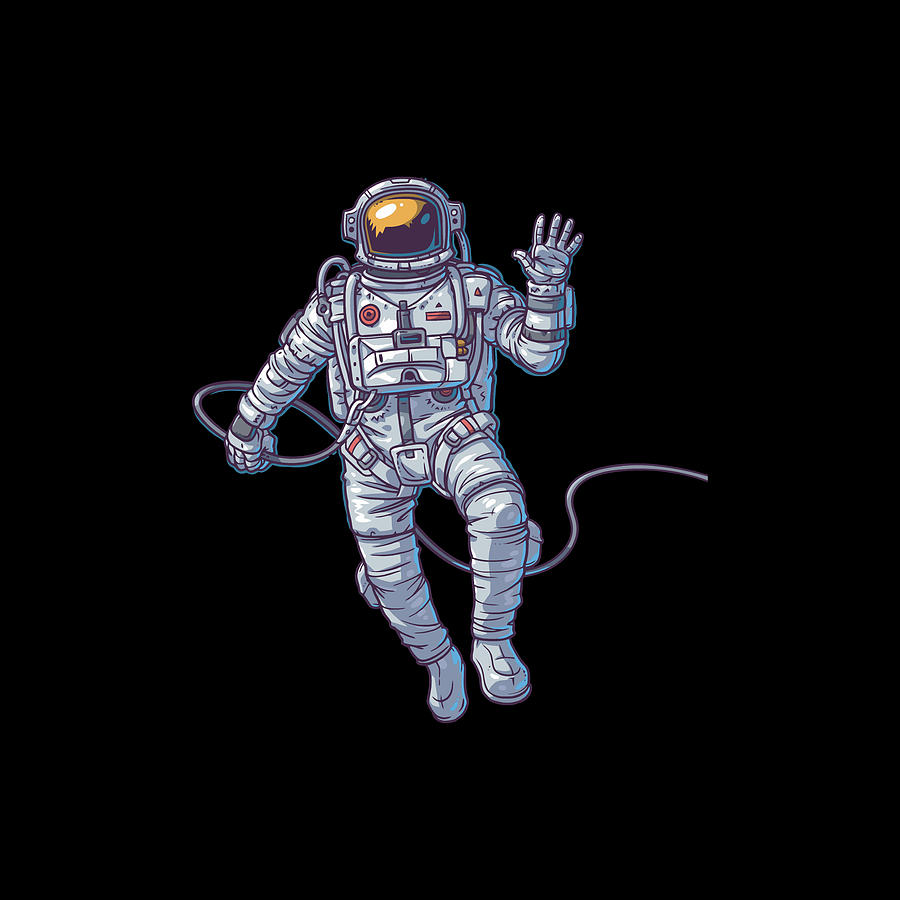 Astronaut illustration Drawing by Marjorie Canales - Fine Art America
